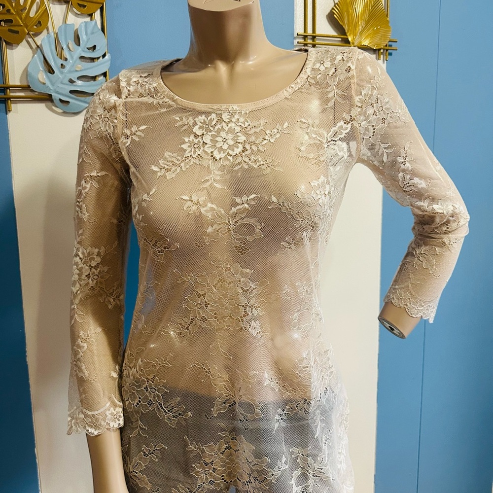 Intimissimi Cream Lace Top